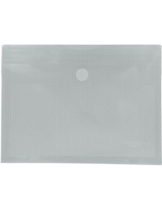 Paq 5 carpeta sobre fº tranparente con fuelle velcro pp multiline